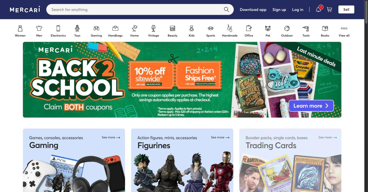 Mercari US公式サイト