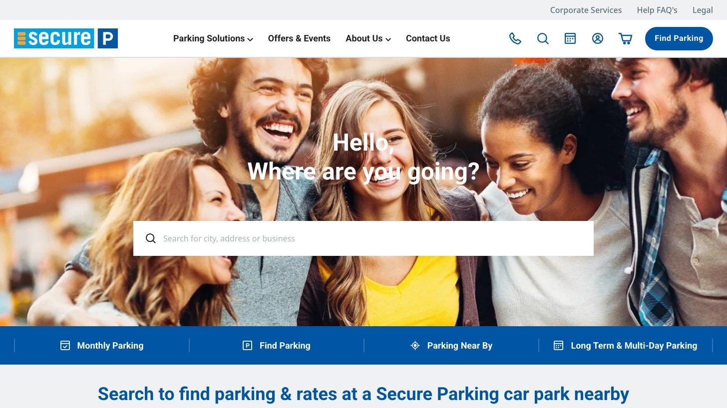 豪州で駐車場を運営するSecure Parkingの公式サイト